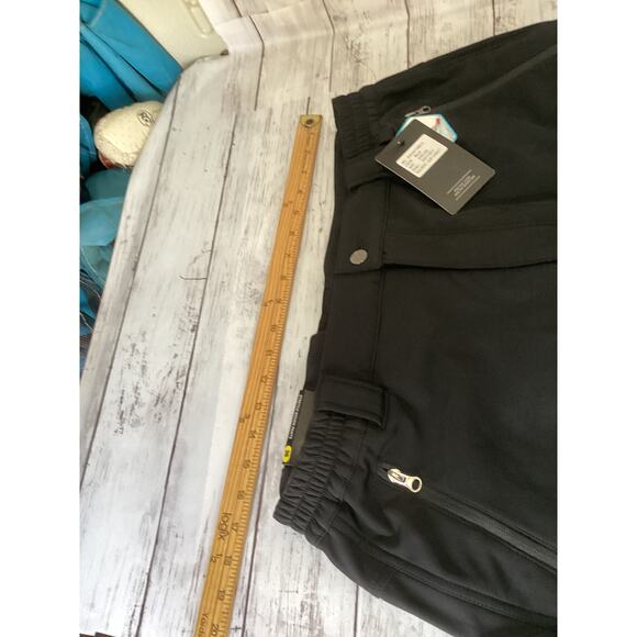 Men's Black Omni-Tech Waterproof Snow Stretch Woven Pants Size 36 X 30 - Picture 3 of 5